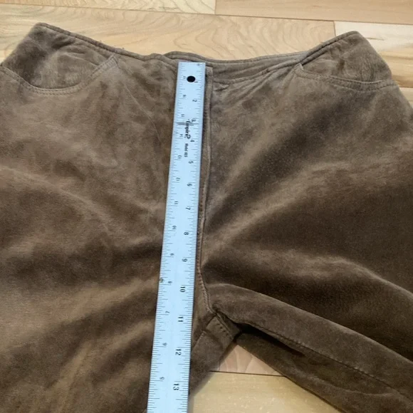 Vintage Brown Suede Pants - Picture 4 of 17